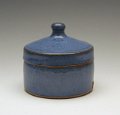 126 5-ince Blue Stoneware Jar